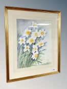 Margaret Adamson, still life of daffodils,