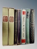 Seven Folio society volumes including four first Editions, Shirley by Charlotte Bronte,