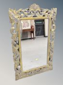 A period style gilt framed mirror,