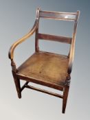 A late Victorian carver armchair