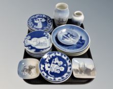 Two Royal Copenhagen porcelain vases,