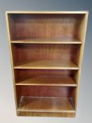 A Danish teak open bookcase,