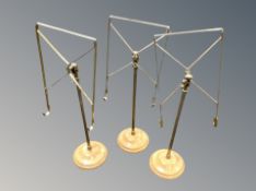 Three table top music stands