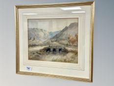 19th century school : How Town, watercolour,