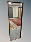 A mahogany framed mirror,