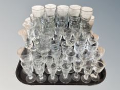 A collection of Danish drinking glasses