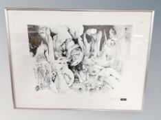 A Victor Linford lithographic print signed and numbered 103/250,