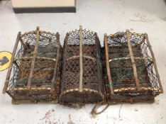 Three lobster pots