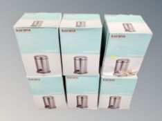 Six boxed Goodhome pedal bins