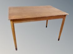 A 20th century Danish teak rectangular dining table,