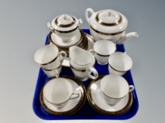 Twenty two pieces of Royal Worcester Mountbatton tea china