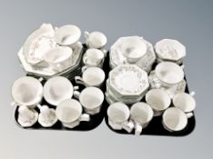 Approximately sixty six pieces of Johnson brothers tea and dinner china