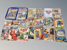 Approximately 29 DC 20th century comics to include SuperMan 12¢ and 15¢ covers, Wonder Woman,