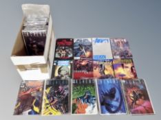 A box of comics to include The Empire Strikes Back, Ghost Rider issue 1, Rocky Horror Picture Show,