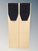 A pair of Mission speakers, height 85 cm,