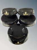 Five Theakston ale ceramic pub ashtrays