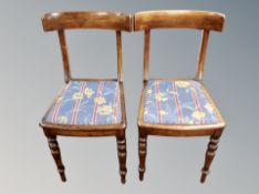 A pair of 19th century dining chairs
