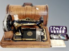 An antique Singer sewing machine no.