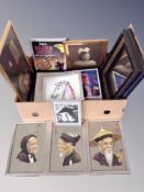 A box of Continental pictures and prints,