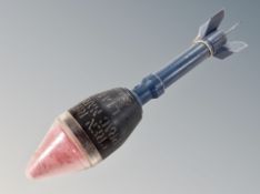 A British 1960's L183 rifle grenade practice marker