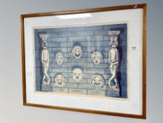 Erik Nordgren : Faces, colour chalks,