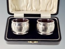 A pair of napkin rings