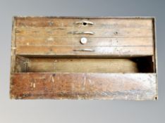 An antique joiner's tool chest
