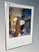 Danish School : Abstract limited edition colour print, 156/300,