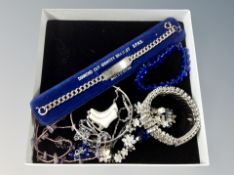 A small group of costume jewellery