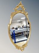 A period style gilt framed mirror,
