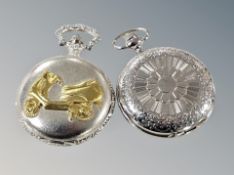 Two quartz pocket watches