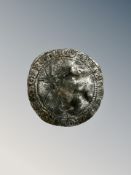 An 18th century silver coin / token