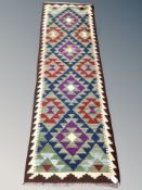 A Maimana kilim runner 204 cm x 61 cm