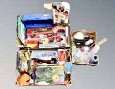 Three boxes of hand and power tools,