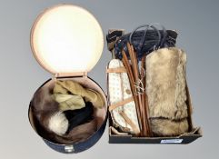 A group of lady's hand bags, teak coat hangers,