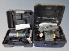 A Power-G biscuit jointer and a circular saw,