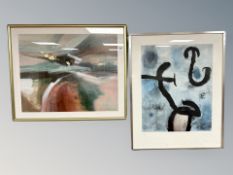 Two Danish colour prints 58 cm x 46 cm and 63 cm x 50 cm (2)