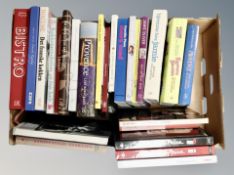 A box of Danish books,