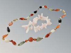 A necklet and bracelet