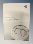 Ten VW Golf Driver's Manuals/Owner Booklets in Original Wallets.