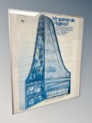 A Danish gallery poster 61 cm x 51 cm