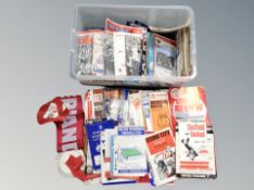 A box of football programmes, Manchester United,