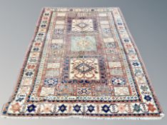 A Caucasian design carpet,