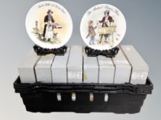 A group of Bradex collector's plates in boxes