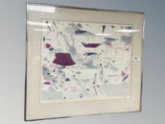 Danish School : Abstract study : colour chalks,