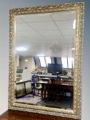 A Victorian style gilt overmantel mirror,