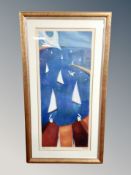 Adam L Barsby : Yacht Dance, oil on paper,