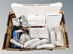 A Nintendo Wii system, assorted games,