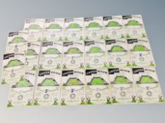 Twenty Newcastle United football programmes from the 1954 / 1955 season (20,