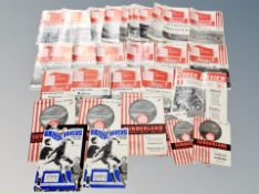 A collection of circa 1950's and 1960's league football programmes,